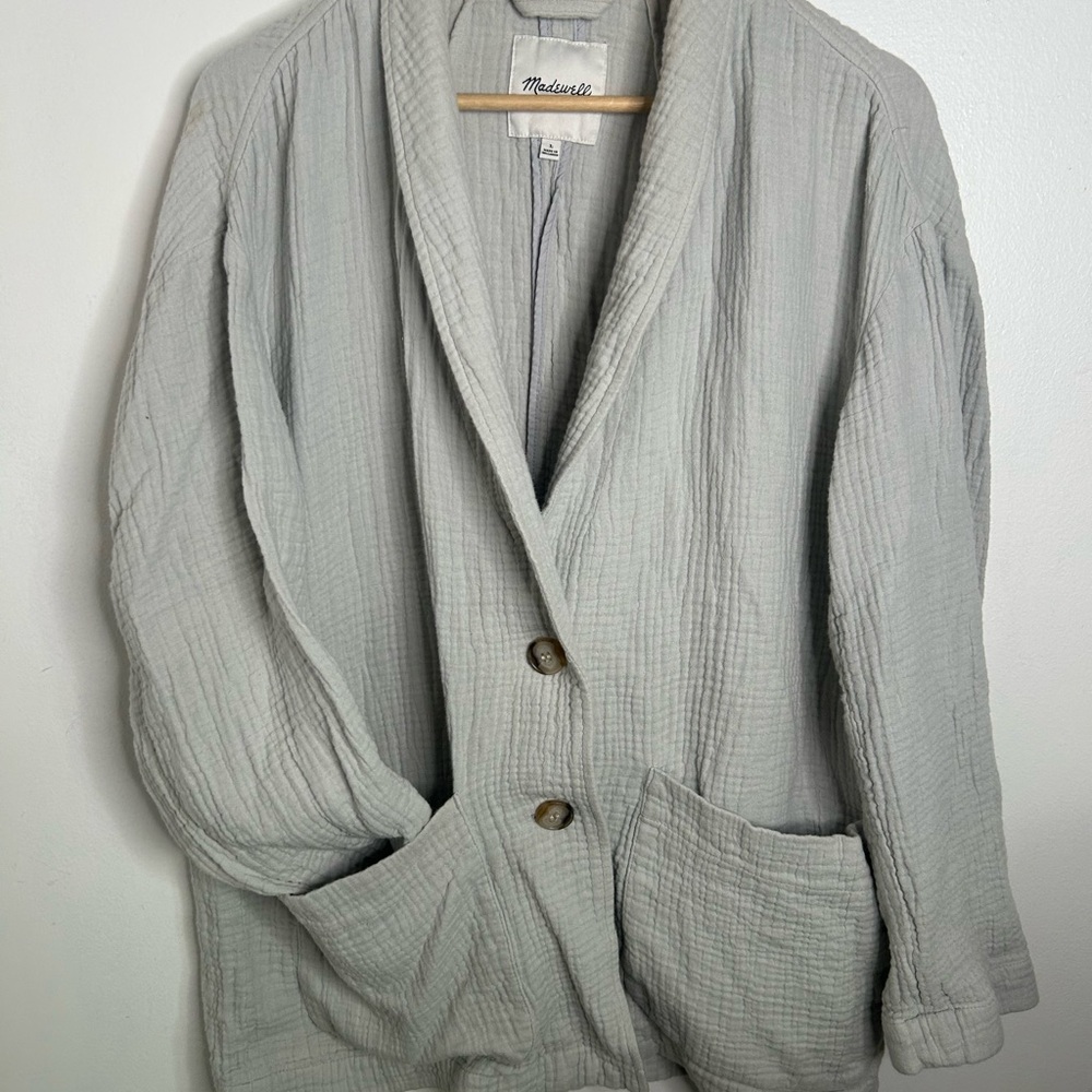 Madewell Women's Light Gray  Blazer